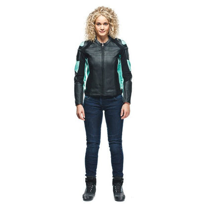Dainese Racing 4 Lady Perforated Leather Jacket - High Road Motorsports - Motorcycle Jacket - 7535312138 - Dainese