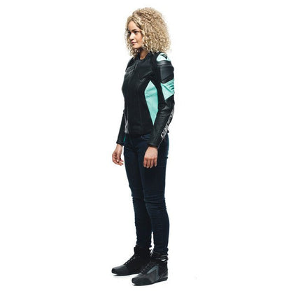 Dainese Racing 4 Lady Perforated Leather Jacket - High Road Motorsports - Motorcycle Jacket - 7535312138 - Dainese
