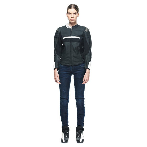 Dainese Rapida Lady Perforated Leather Jacket - High Road Motorsports - Motorcycle Jacket - 7535314138 - Dainese