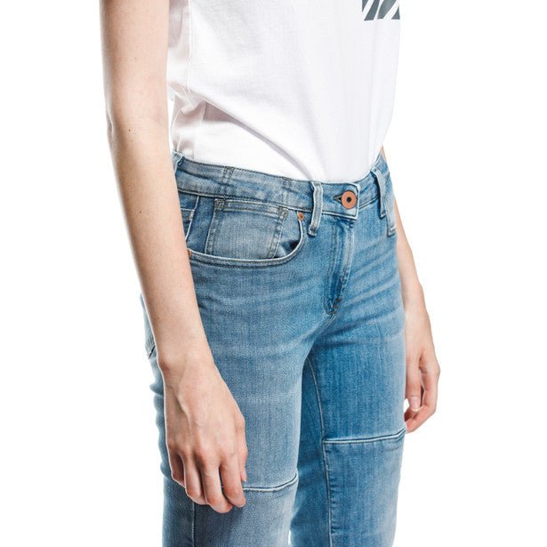Dainese Stone Slim Lady Denim Pants - High Road Motorsports - Motorcycle Pants - 7537511124 - Dainese