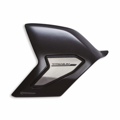 Ducati Carbon And Titanium Swinging Arm Cover (96981272BA) - High Road Motorsports - Swing Arm Guard - 96981272BA - Ducati