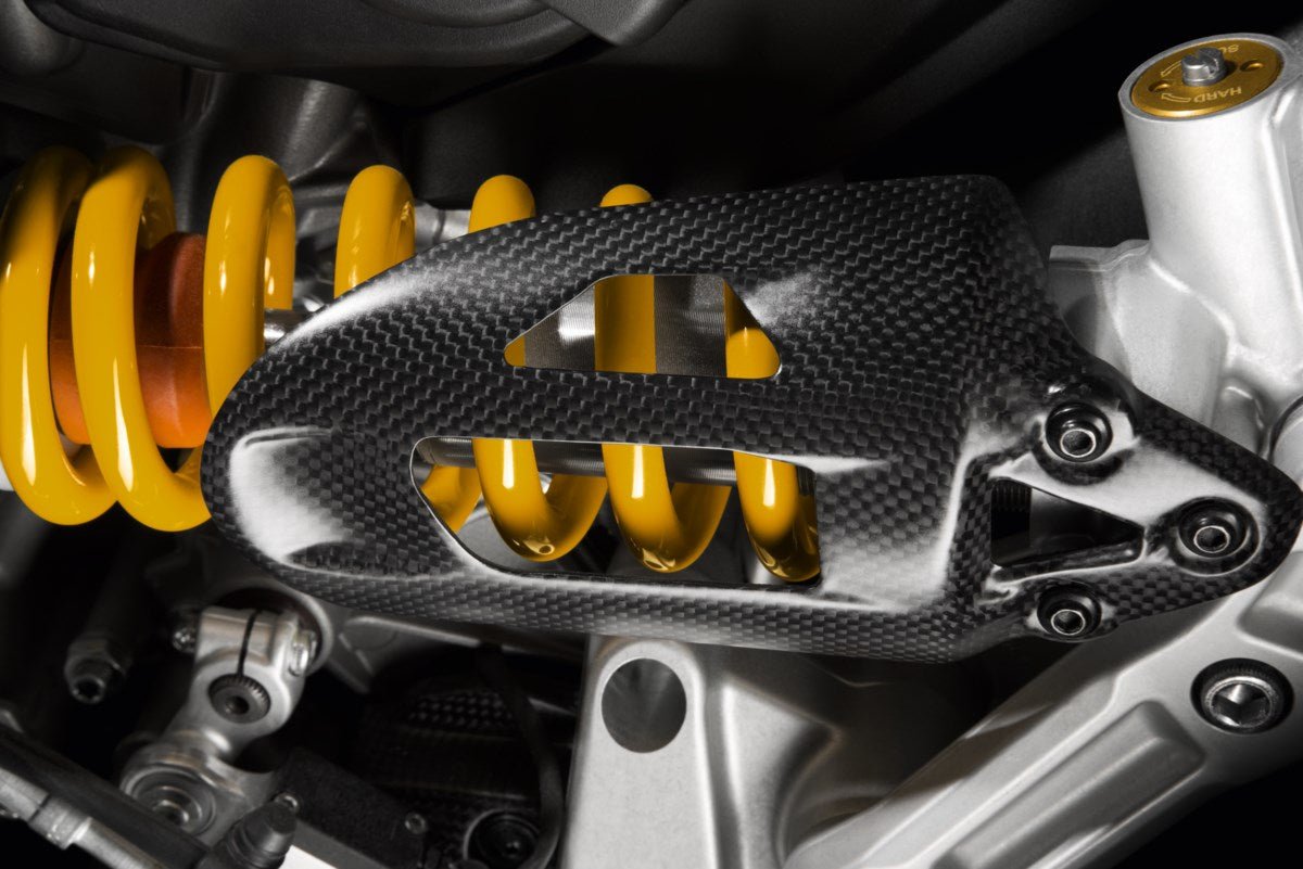 Ducati Carbon Cover For Rear Shock Absorber (96450711B) - High Road Motorsports - Frame Cover - 96450711B - Ducati