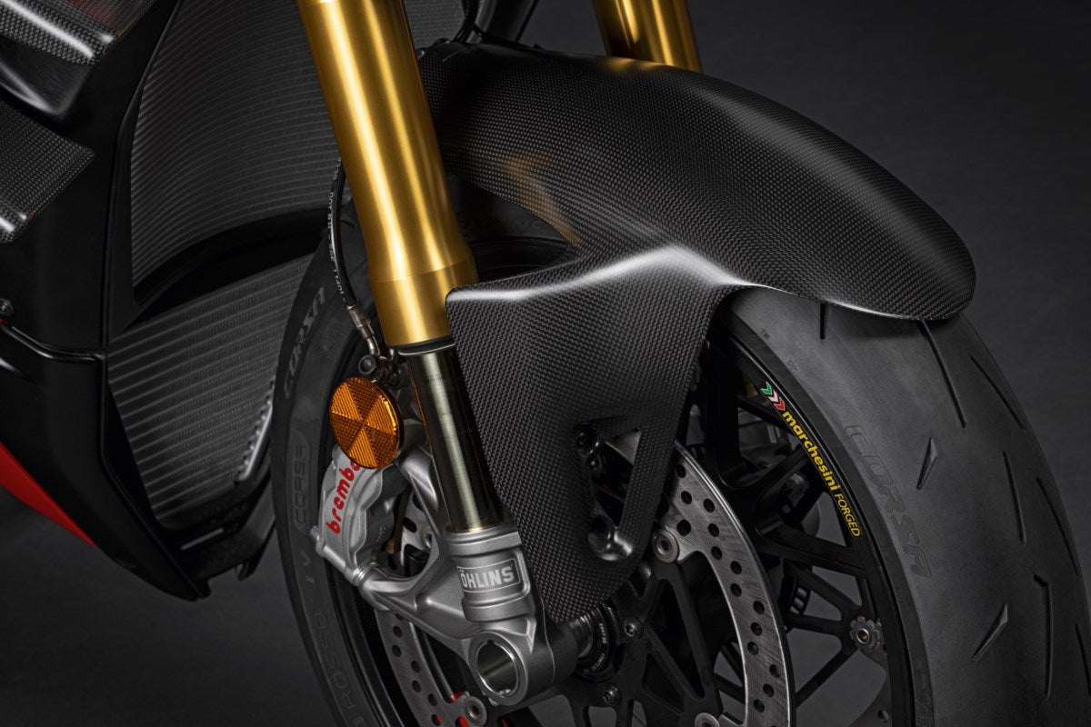 Ducati Carbon Front Mudguard (96989971A) - High Road Motorsports - Mud Guard - 96989971A - Ducati