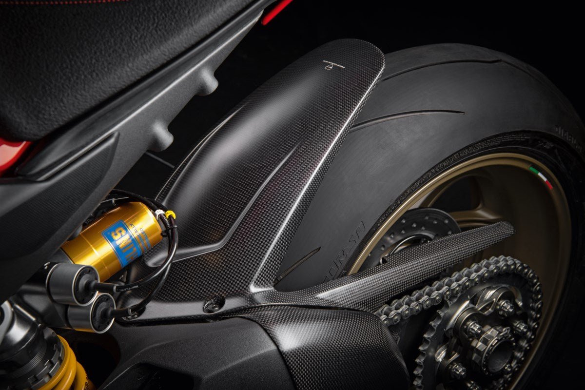 Ducati Carbon Rear Mudguard (96981161A) - High Road Motorsports - Mud Guard - 96981161A - Ducati