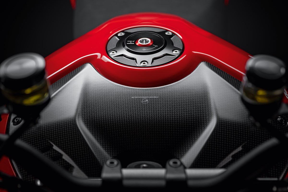 Ducati Carbon Tank Cover (96981262AA) - High Road Motorsports - Tank Protector - 96981262AA - Ducati