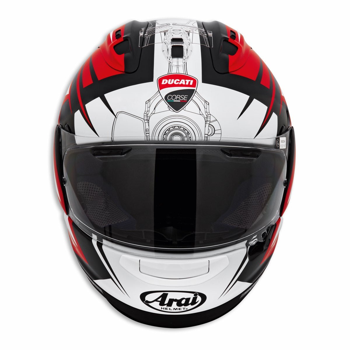 Ducati Corse V7 Helmet - High Road Motorsports - Motorcycle Helmet - 981085352 - Ducati