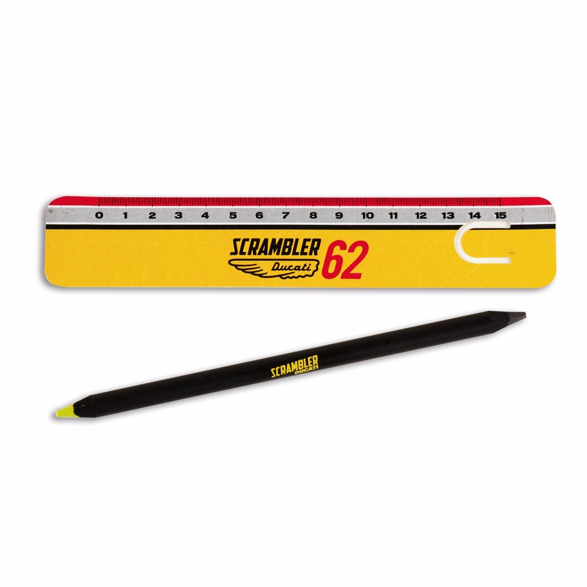 Ducati Scrambler Fluorescent Double-Sided Pencil - High Road Motorsports - Stationary - 987704449 - Ducati