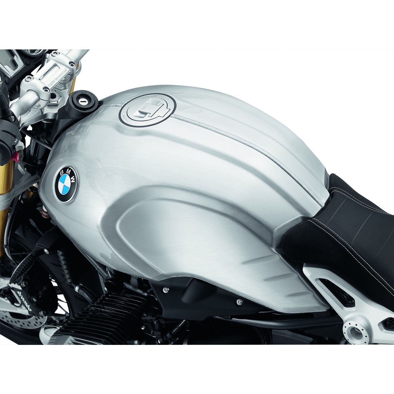 BMW Option 719 Handbrushed Aluminum Fuel Tank - Visible Weld Seam (16118565075)