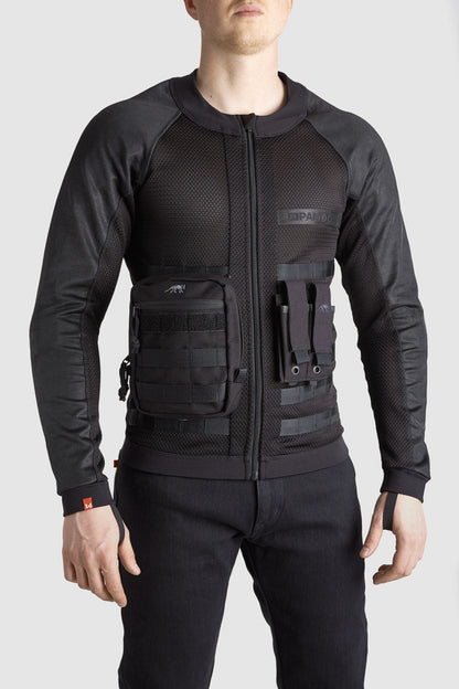 PANDO MOTO Commando Armored Shirt - High Road Motorsports - Armored Shirt - COMMANDO-UH-BLACK-XXS - Pando Moto