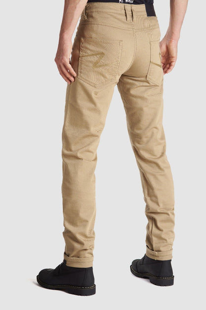PANDO MOTO Robby Slim Jeans - High Road Motorsports - Motorcycle Pants - ROBBY-SLIM-BEIGE-W28-L34 - Pando Moto