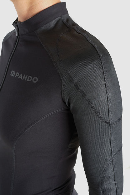 PANDO MOTO Shell Women's Armored Body Suit - High Road Motorsports - Armored Body Suit - SHELL-WW-BLACK-XXS - Pando Moto
