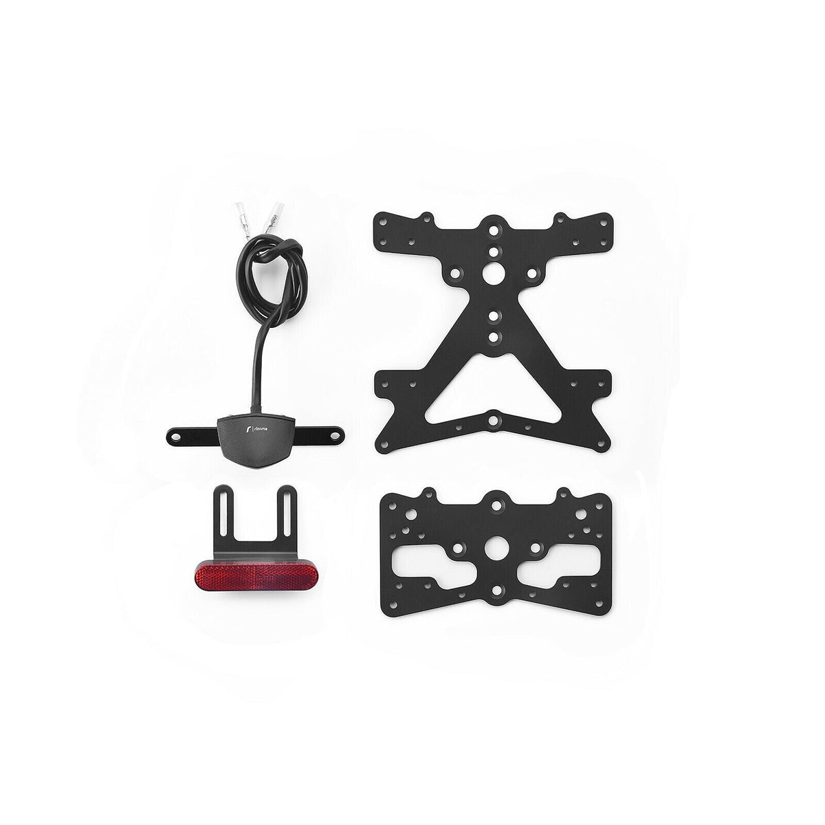 Rizoma Fox License Plate Holder Kit (PT118B) - High Road Motorsports - Plate Holder - PT118B - Rizoma