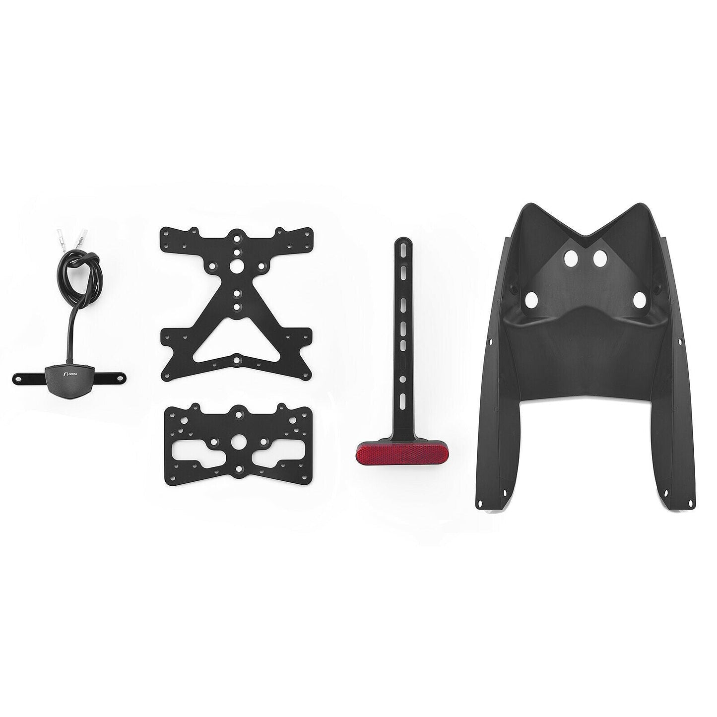 Rizoma Fox License Plate Holder Kit (PT209B) - High Road Motorsports - Plate Holder - PT209B - Rizoma