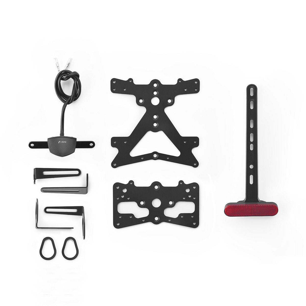 Rizoma Fox License Plate Holder Kit (PT219B) - High Road Motorsports - Plate Holder - PT219B - Rizoma