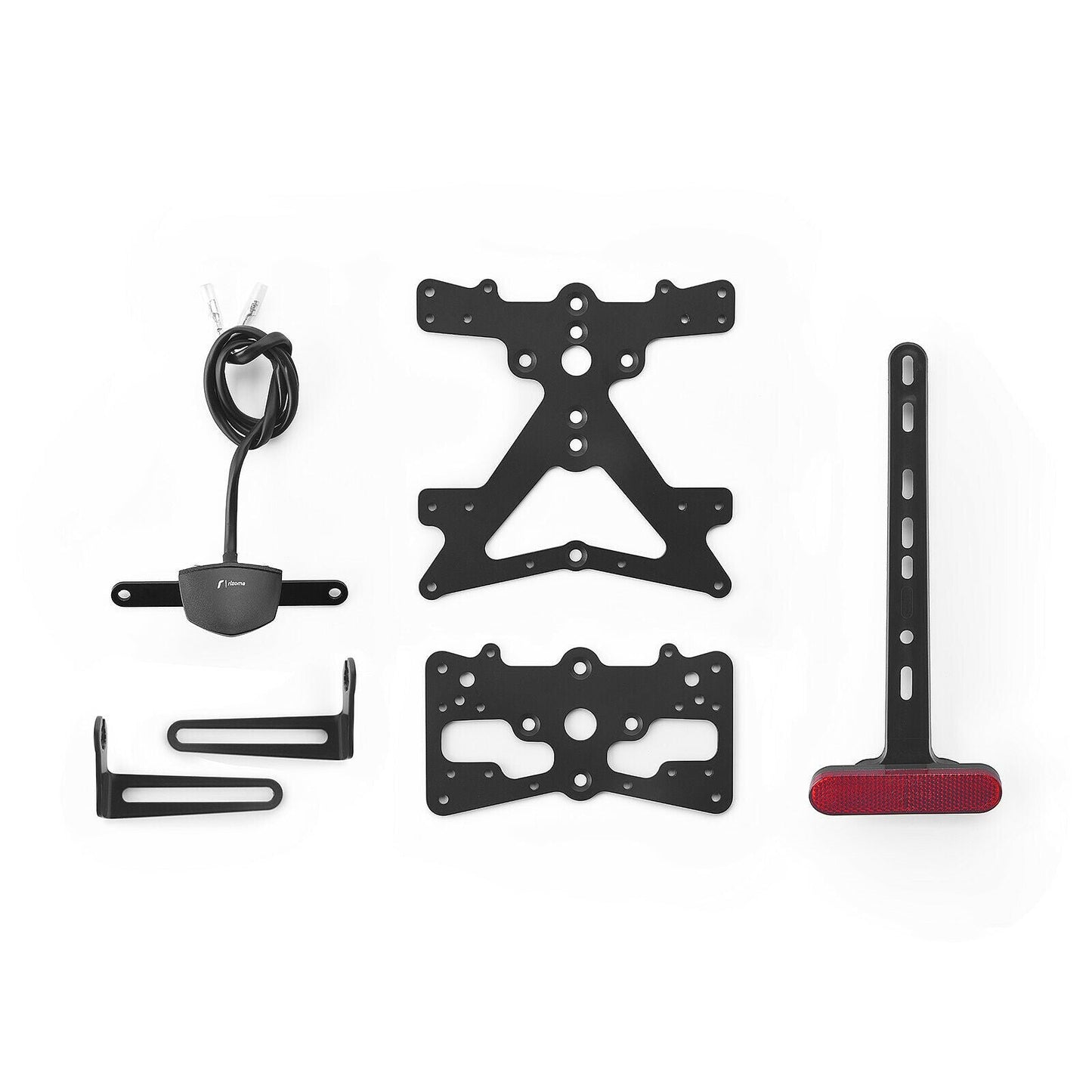 Rizoma Fox License Plate Holder Kit (PT508B) - High Road Motorsports - Plate Holder - PT508B - Rizoma