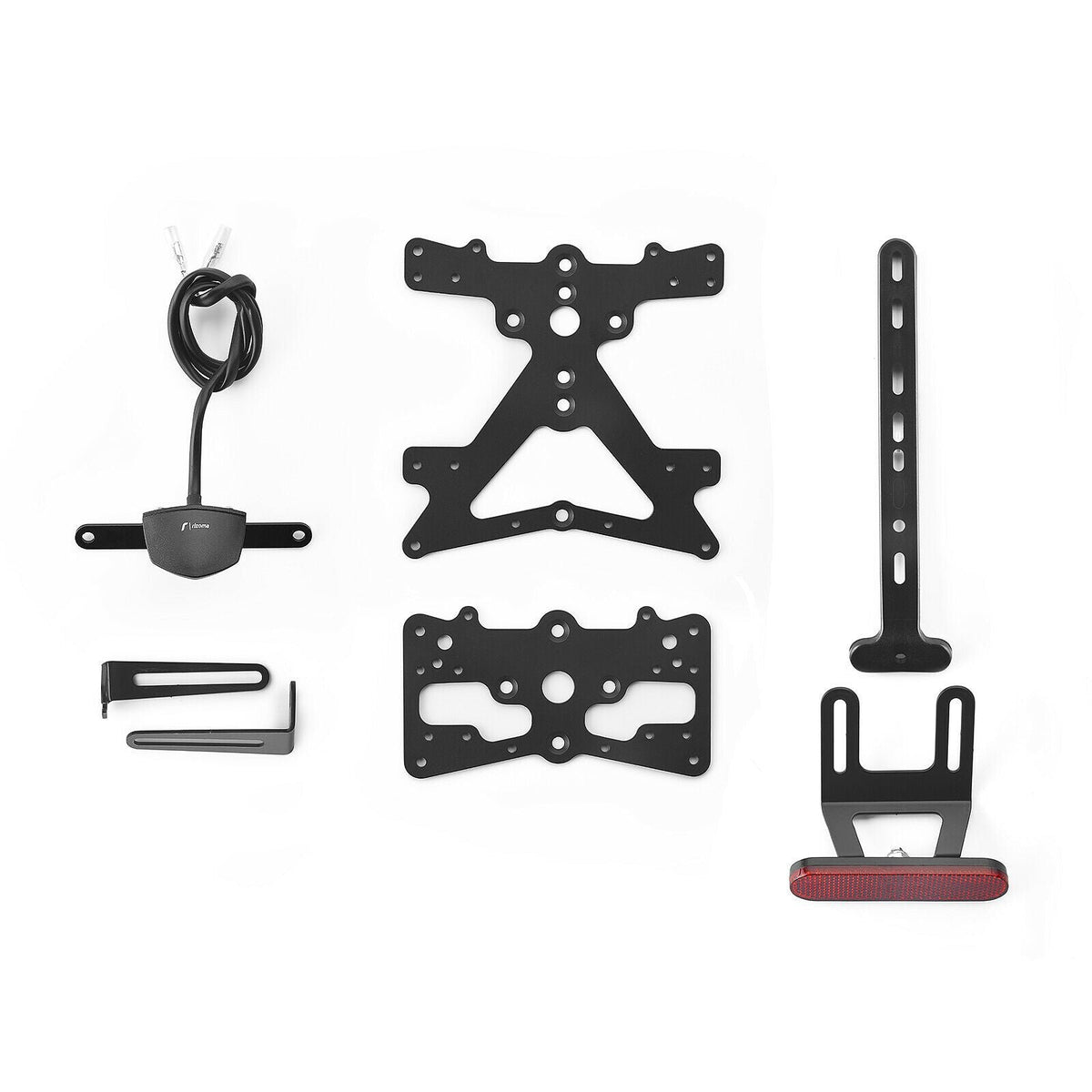Rizoma Fox License Plate Holder Kit (PT534B) - High Road Motorsports - Plate Holder - PT534B - Rizoma