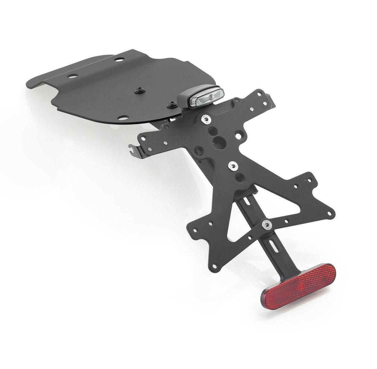 Rizoma Fox License Plate Holder Kit With Rear Light (PT222B) - High Road Motorsports - Plate Holder - PT222B - Rizoma