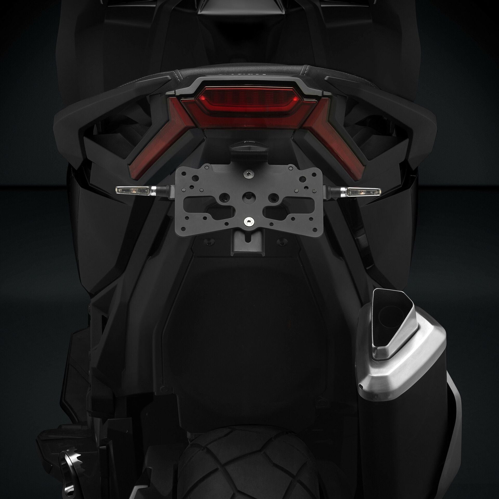 Rizoma Fox License Plate Support Kit (PT120B) - High Road Motorsports - Plate Holder - PT120B - Rizoma