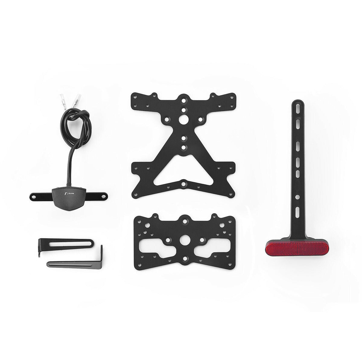 Rizoma Fox License Plate Support Kit (PT232B) - High Road Motorsports - Plate Holder - PT232B - Rizoma