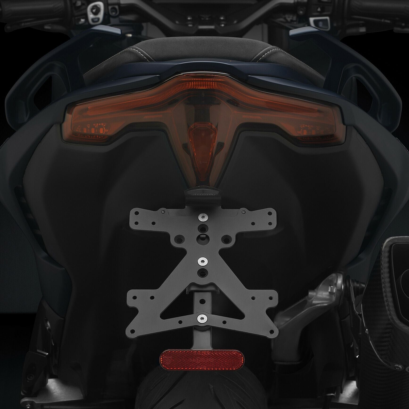 Rizoma Fox License Plate Support Kit (PT235B) - High Road Motorsports - Plate Holder - PT235B - Rizoma