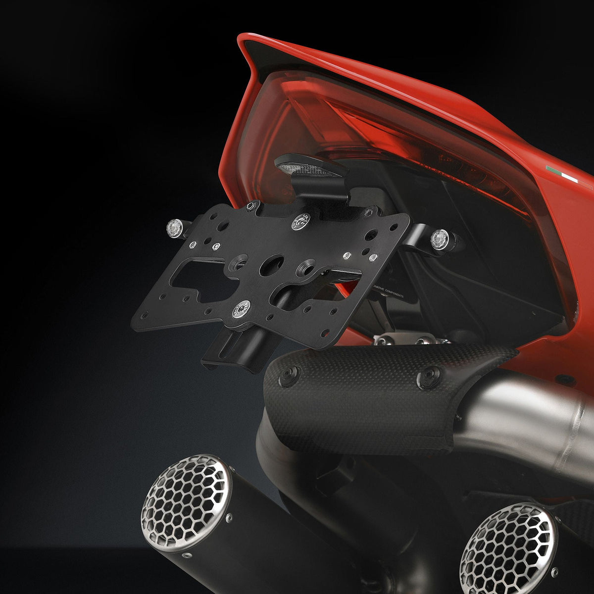 Rizoma Fox License Plate Support Kit (PT539B) - High Road Motorsports - Plate Holder - PT539B - Rizoma