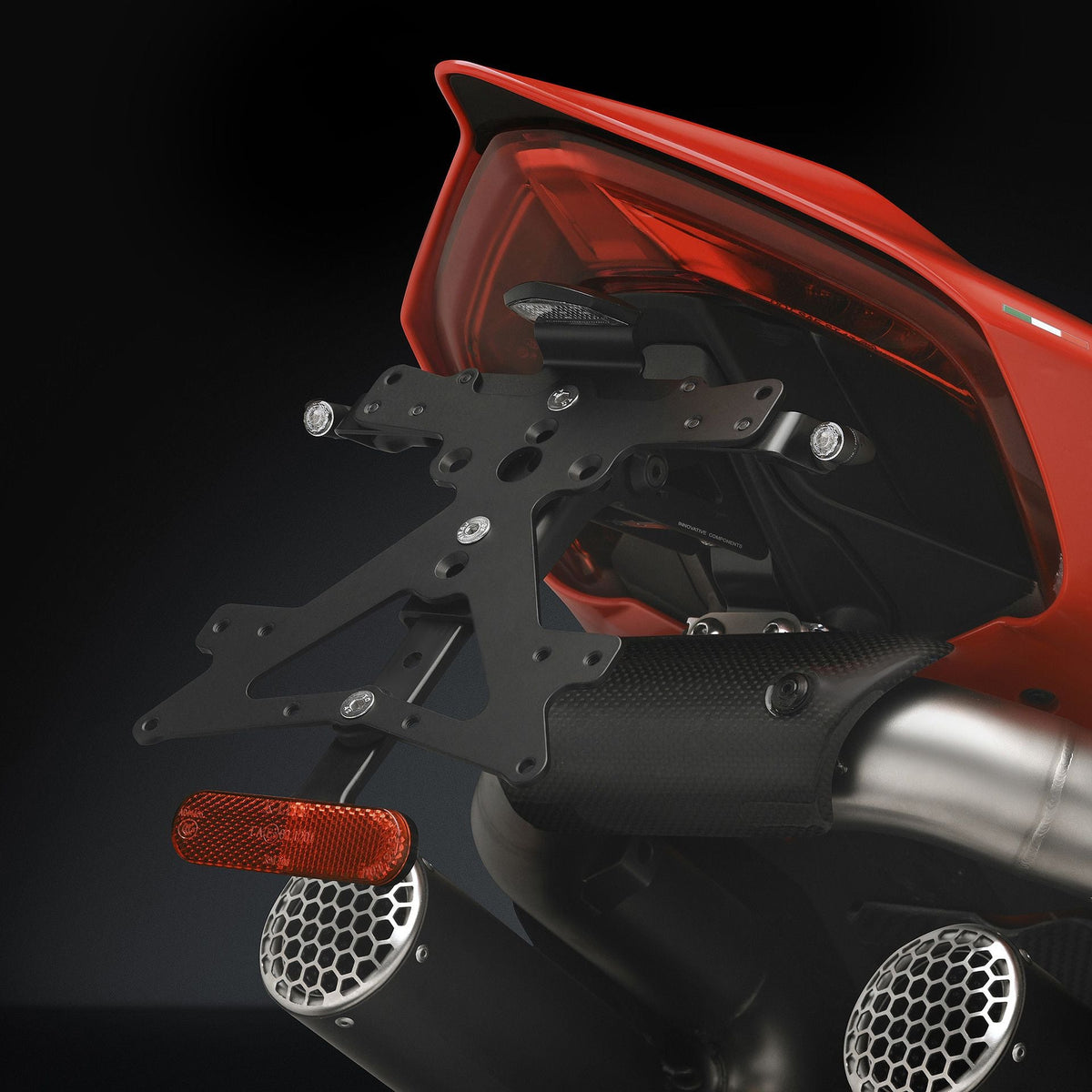 Rizoma Fox License Plate Support Kit (PT539B) - High Road Motorsports - Plate Holder - PT539B - Rizoma