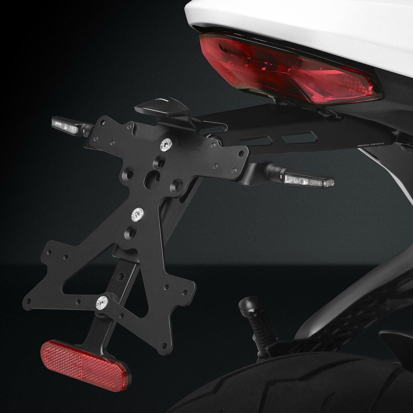 Rizoma Fox License Plate Support Kit (PT540B) - High Road Motorsports - Plate Holder - PT540B - Rizoma