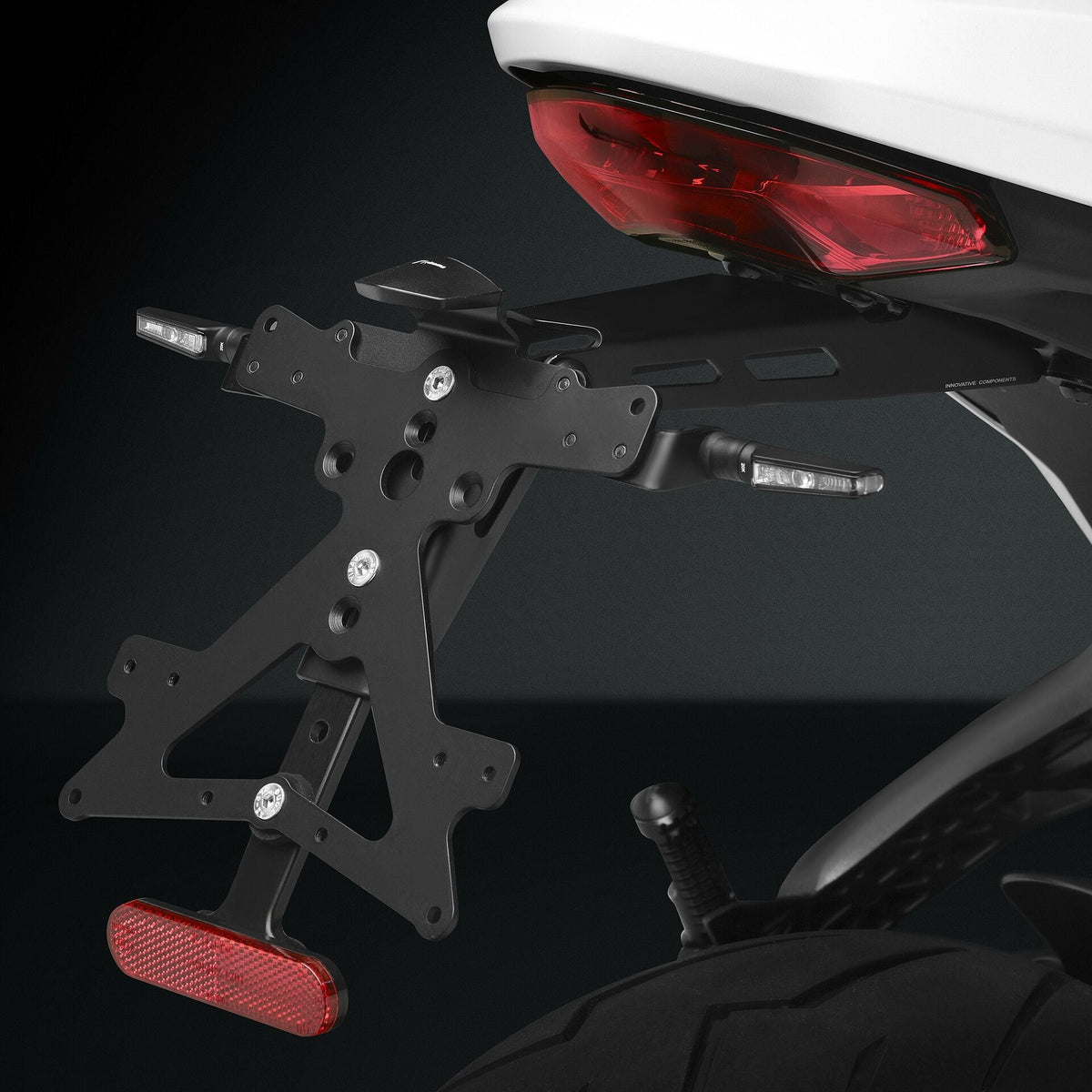 Rizoma Fox License Plate Support Kit (PT540B) - High Road Motorsports - Plate Holder - PT540B - Rizoma