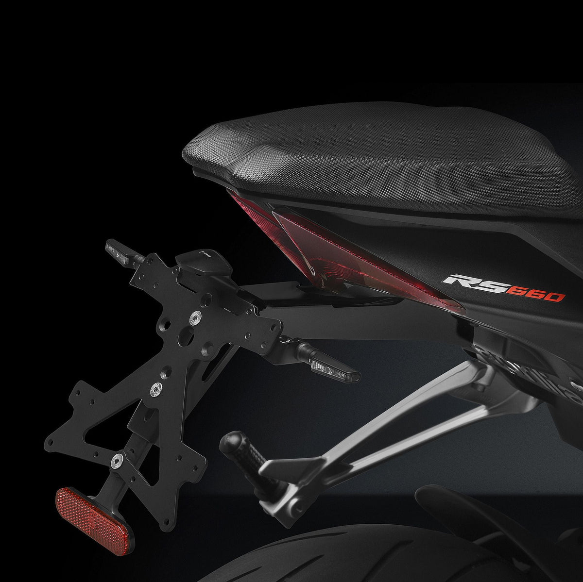 Rizoma Fox License Plate Support Kit (PT801B) - High Road Motorsports - Plate Holder - PT801B - Rizoma