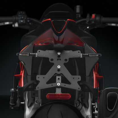 Rizoma Fox License Plate Support Kit (PT802B) - High Road Motorsports - Plate Holder - PT802B - Rizoma