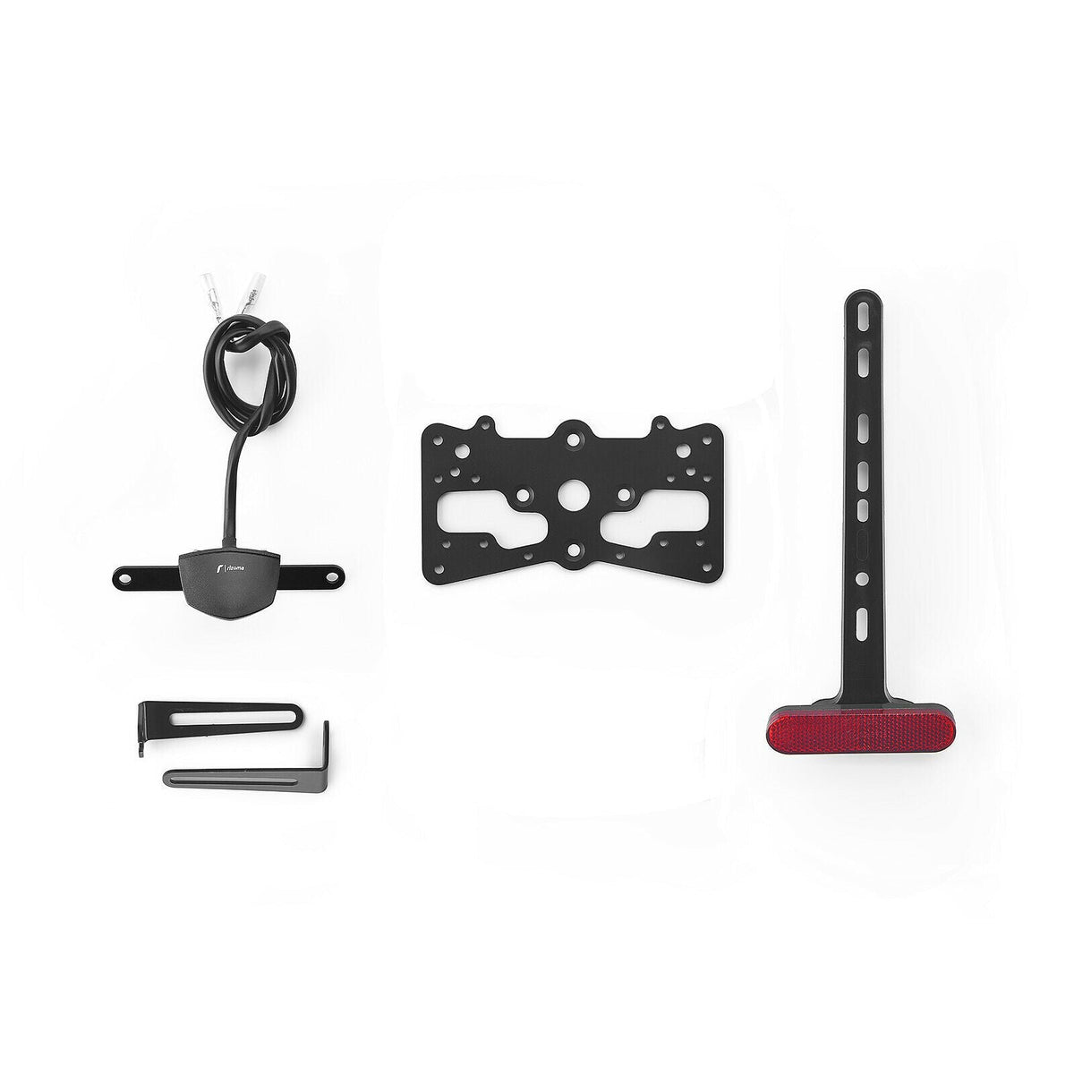 Rizoma Fox License Plate Support Kit (PTS232B) - High Road Motorsports - Plate Holder - PTS232B - Rizoma