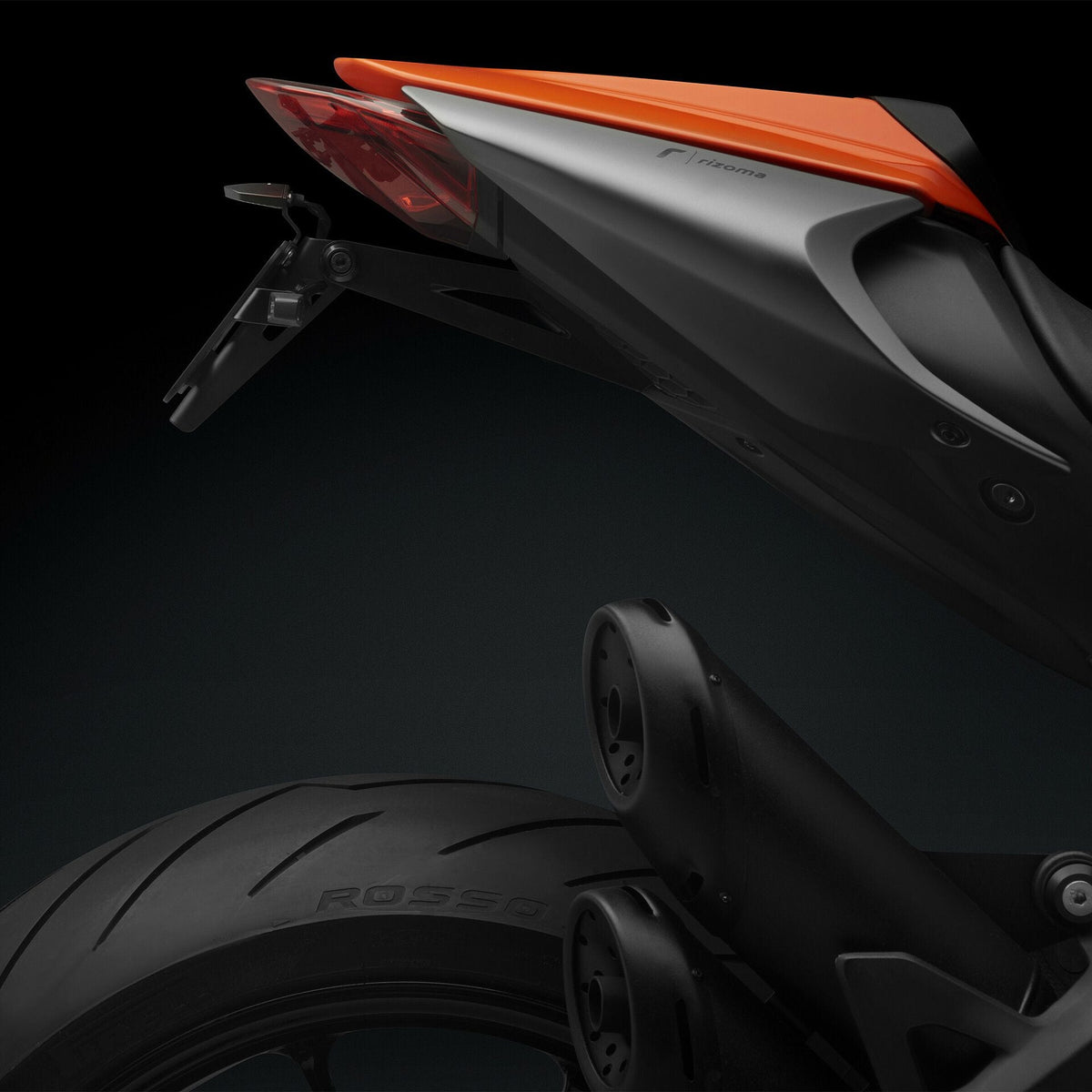 Rizoma Fox License Plate Support Kit (PTS541B) - High Road Motorsports - Plate Holder - PTS541B - Rizoma