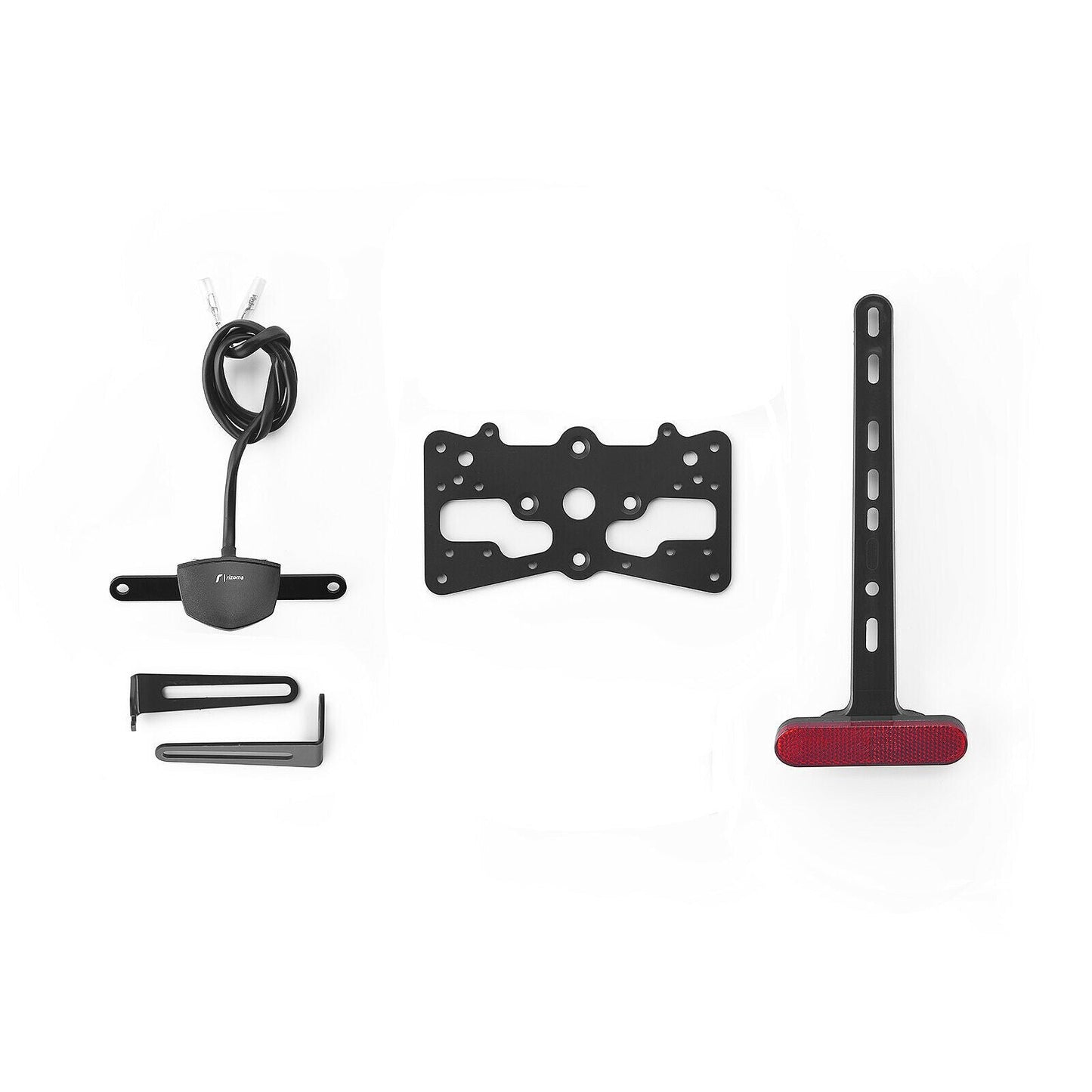 Rizoma Fox License Plate Support Kit (PTS541B) - High Road Motorsports - Plate Holder - PTS541B - Rizoma