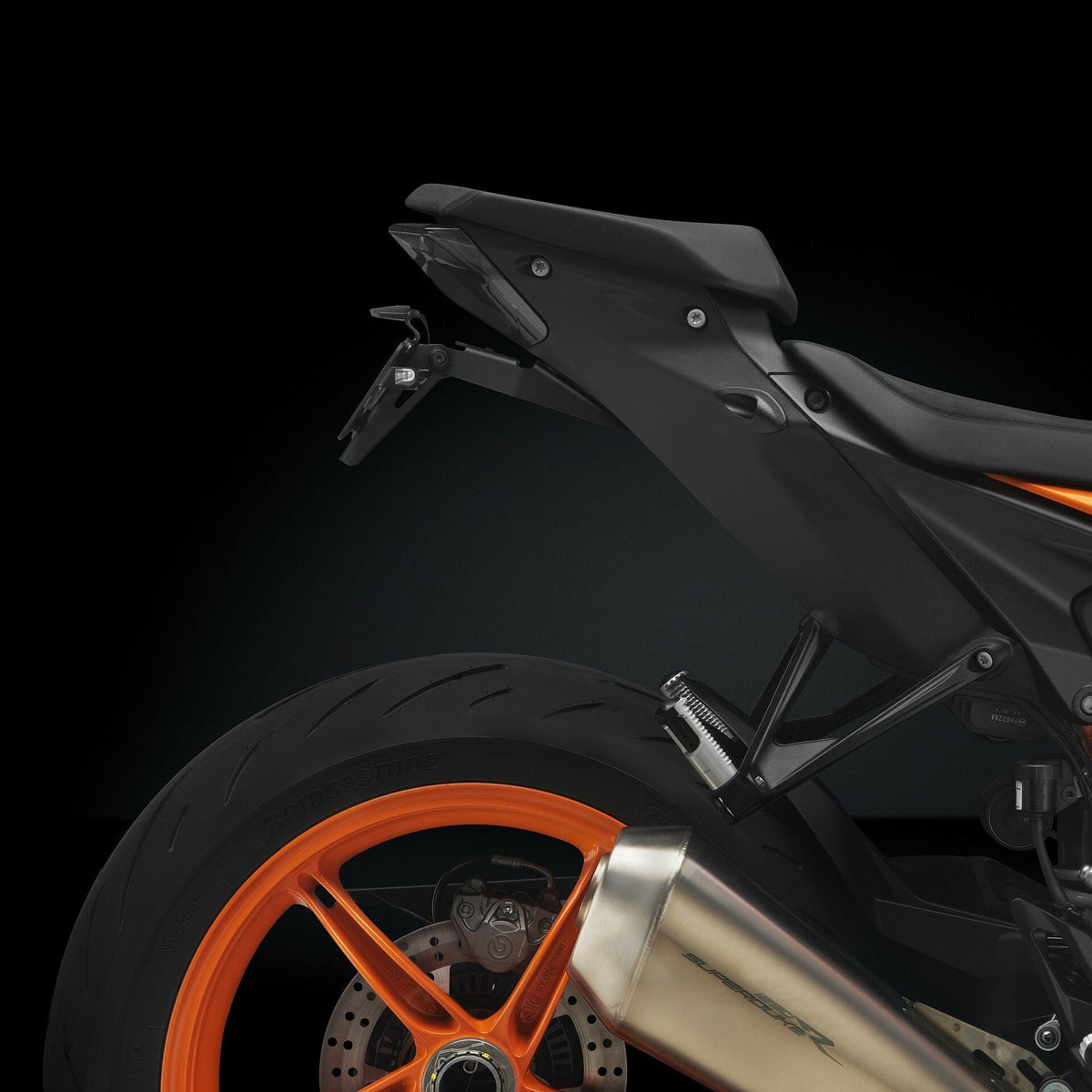 Rizoma Fox License Plate Support Kit (PTS692B) - High Road Motorsports - Plate Holder - PTS692B - Rizoma