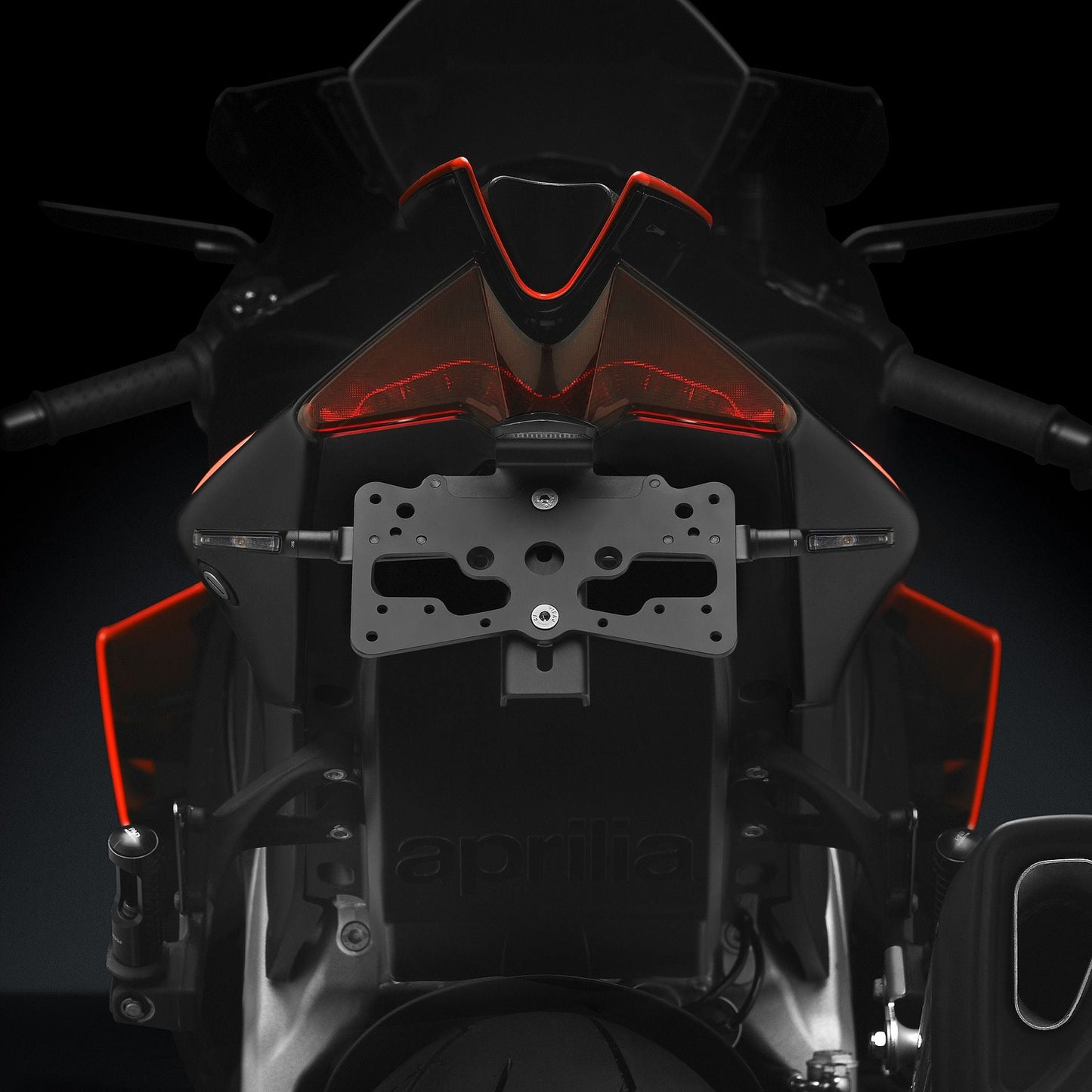 Rizoma Fox License Plate Support Kit (PTS802B) - High Road Motorsports - Plate Holder - PTS802B - Rizoma