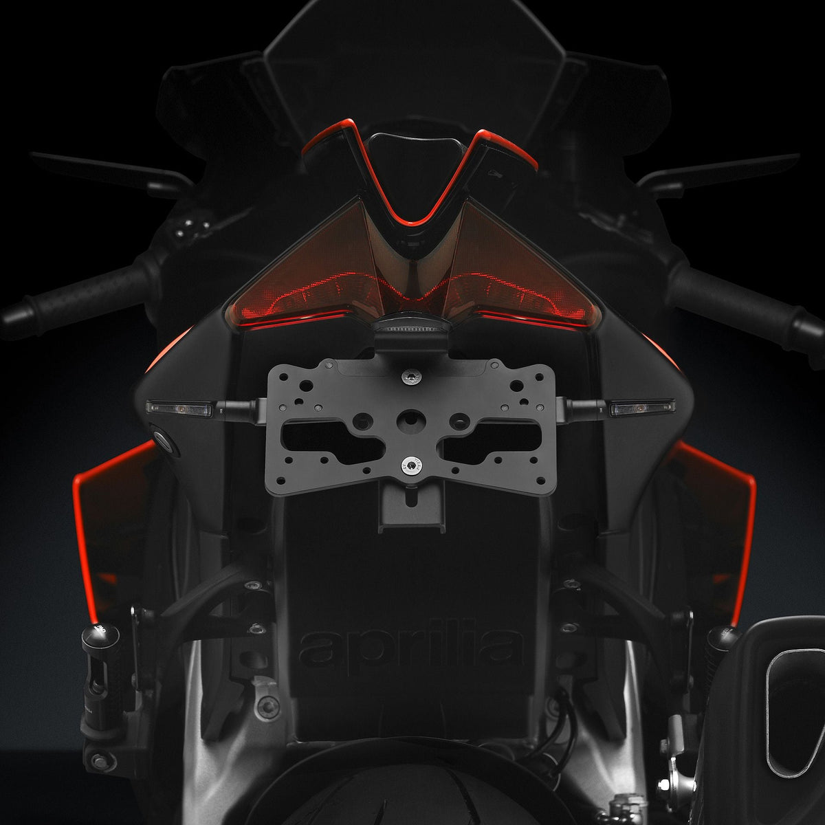 Rizoma Fox License Plate Support Kit (PTS802B) - High Road Motorsports - Plate Holder - PTS802B - Rizoma