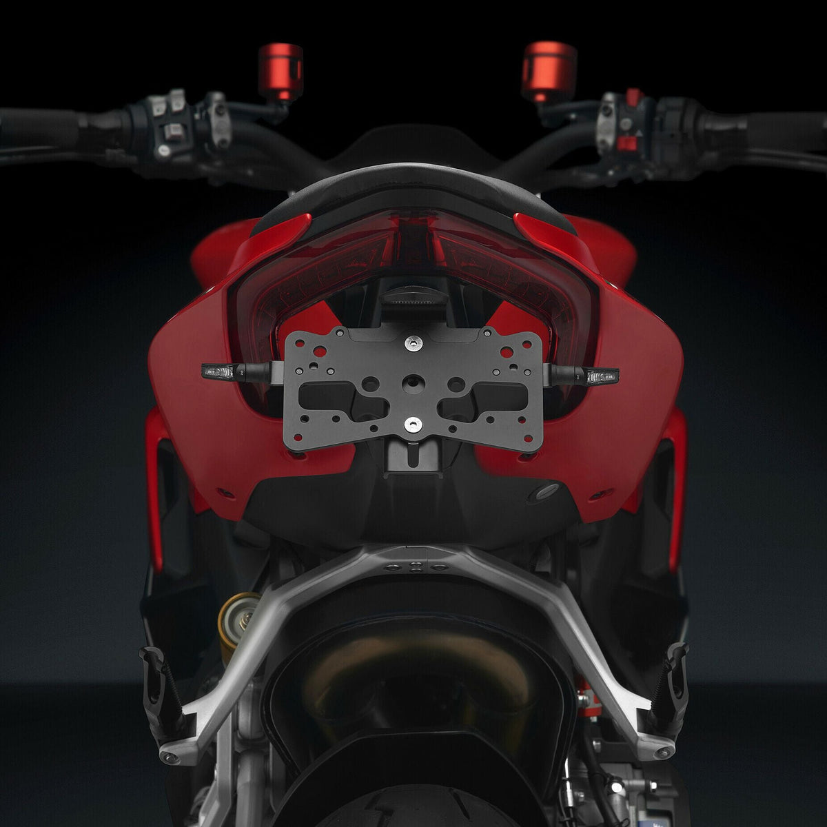 Rizoma Fox License Plate Support (PT538B) - High Road Motorsports - Plate Holder - PT538B - Rizoma