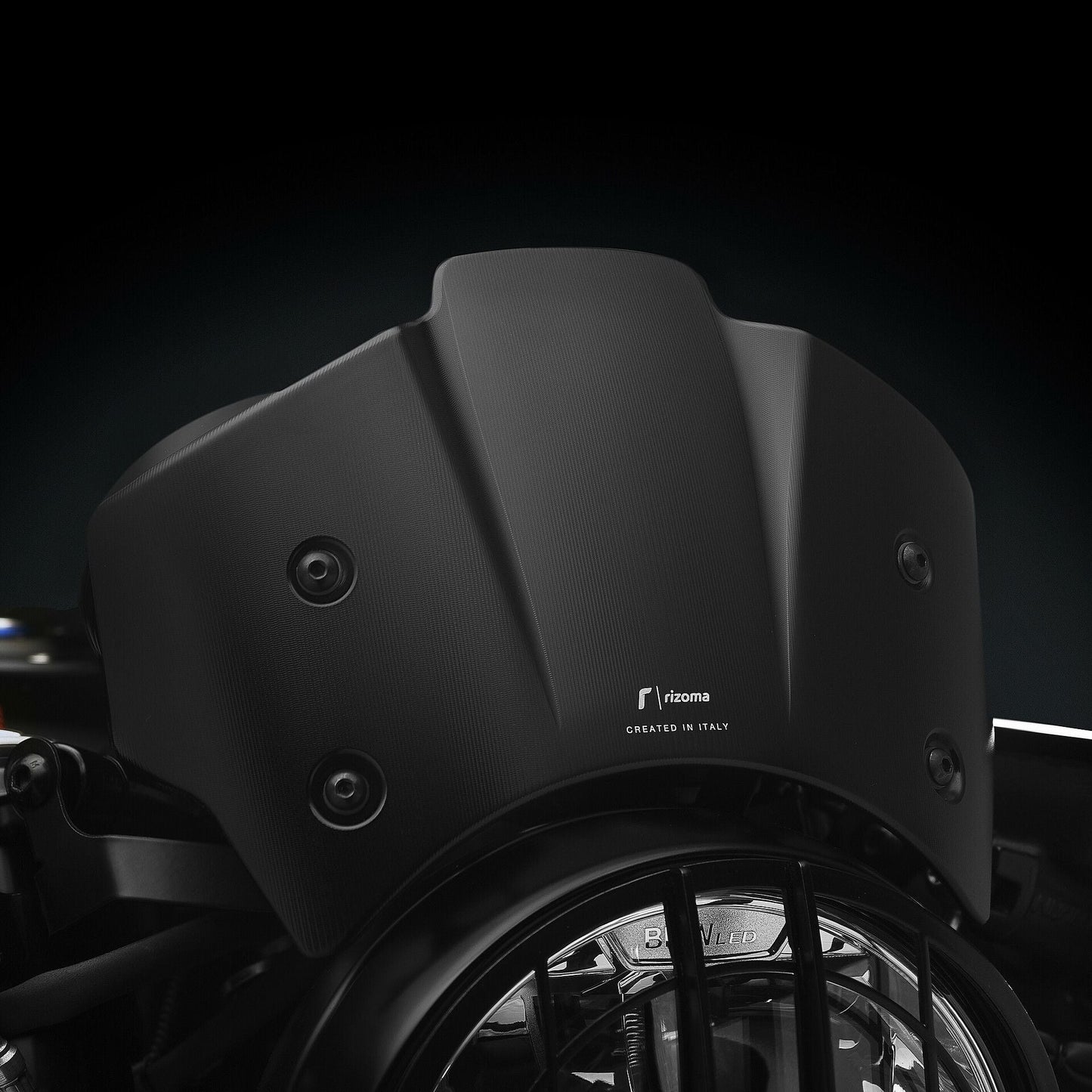 Rizoma Headlight Fairing With Mounting Kit (ZBW102B) - High Road Motorsports - Headlight Fairing - ZBW102B - Rizoma