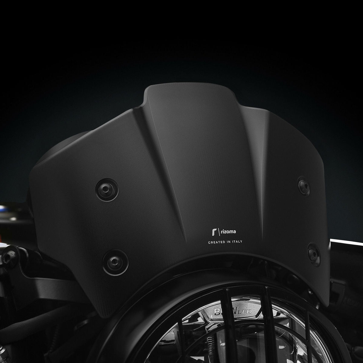 Rizoma Headlight Fairing With Mounting Kit (ZBW102B) - High Road Motorsports - Headlight Fairing - ZBW102B - Rizoma