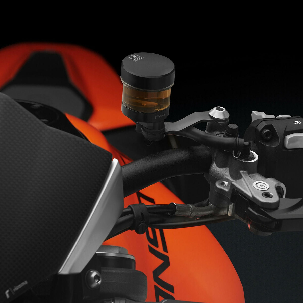 Rizoma Mounting Kit For OEM Fluid Reservoirs With Bar/Endmount Mirrors (CT410A) - High Road Motorsports - Mount - CT410A - Rizoma