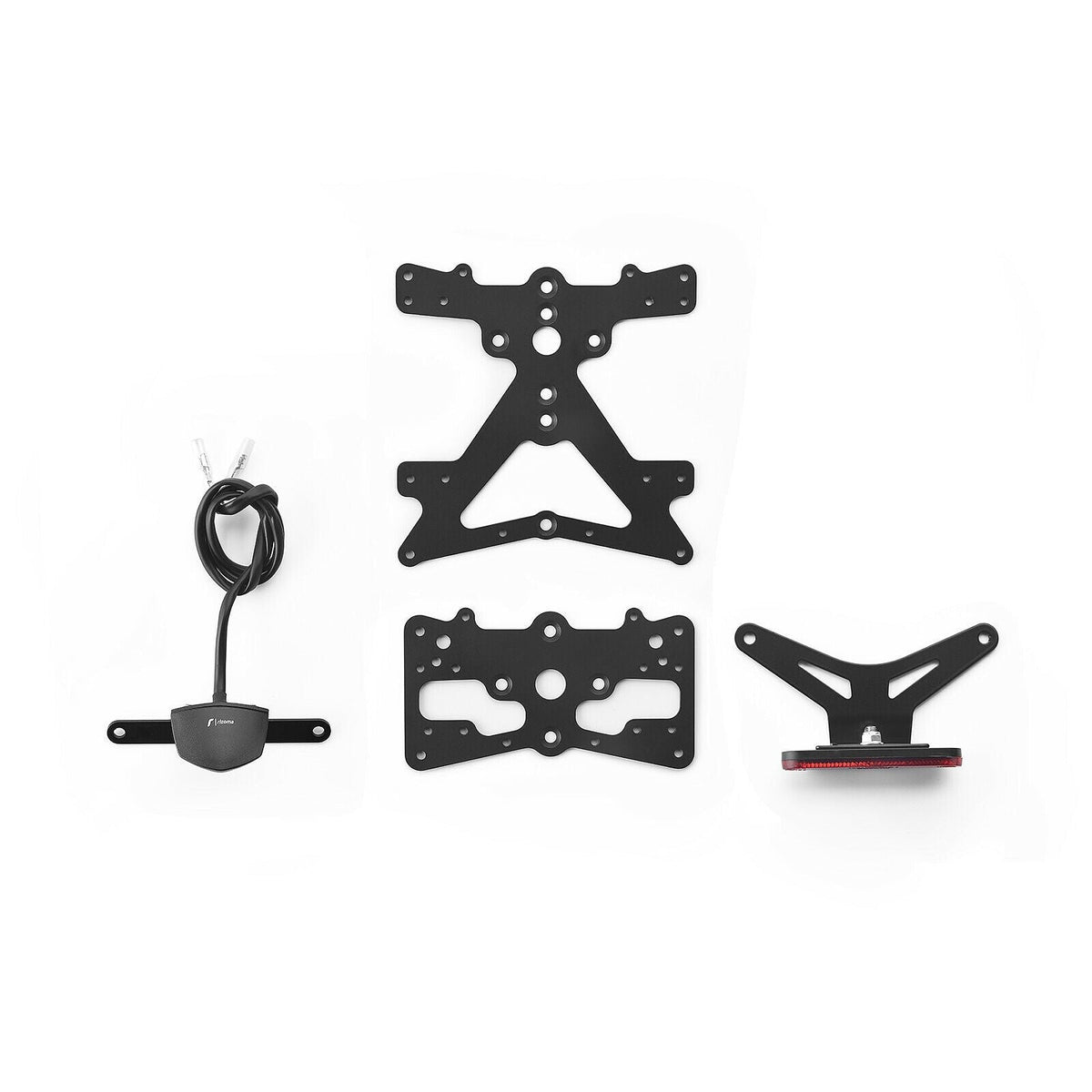 Rizoma Outside Street License Plate Support Kit (PTL523B) - High Road Motorsports - Plate Holder - PTL523B - Rizoma