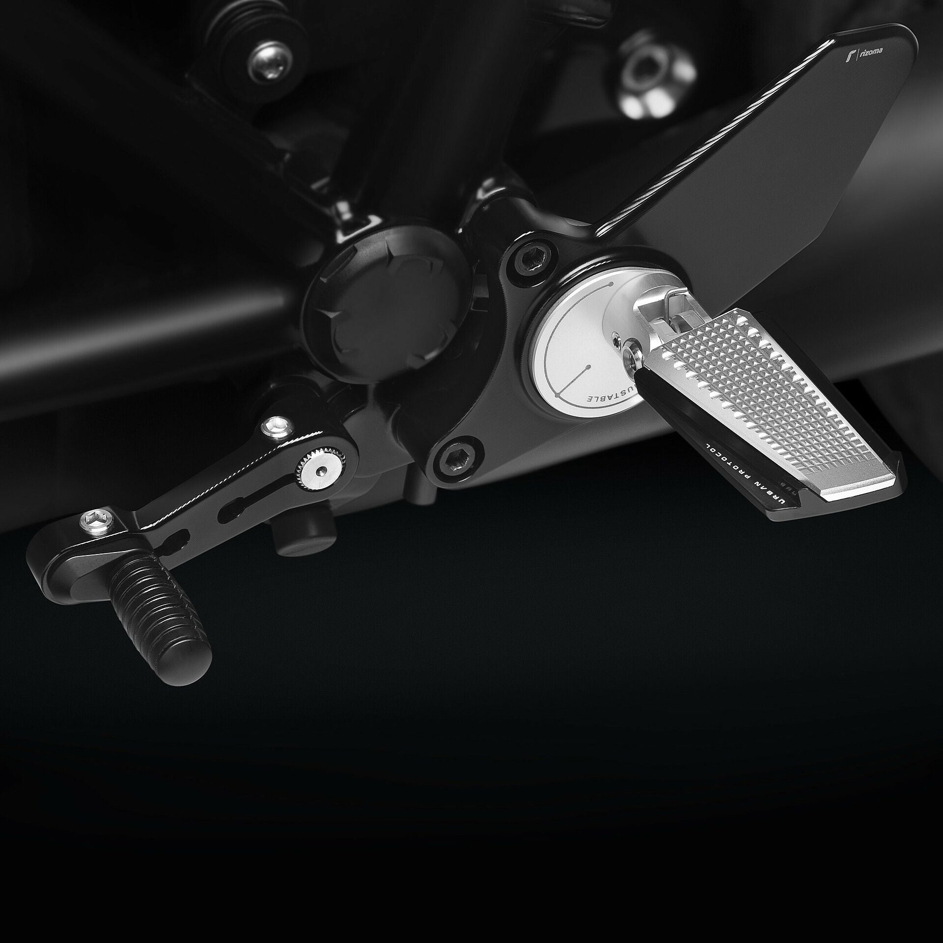 Rizoma Rear Set Control Kits (PE414B) - High Road Motorsports - Footrest System - PE414B - Rizoma