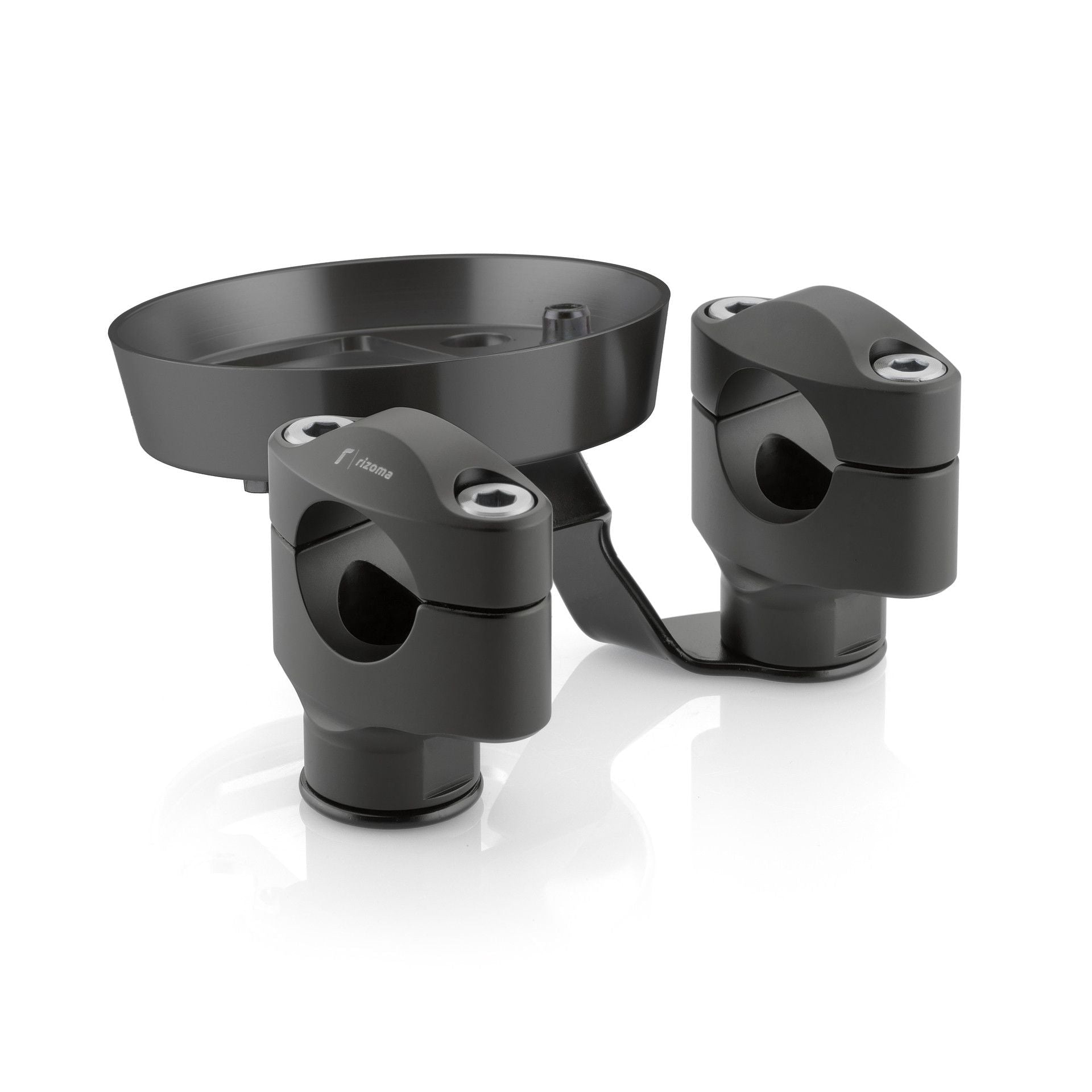 Rizoma Riser Kit With Gauge Bracket (AZ203B) - High Road Motorsports - Risers - AZ203B - Rizoma