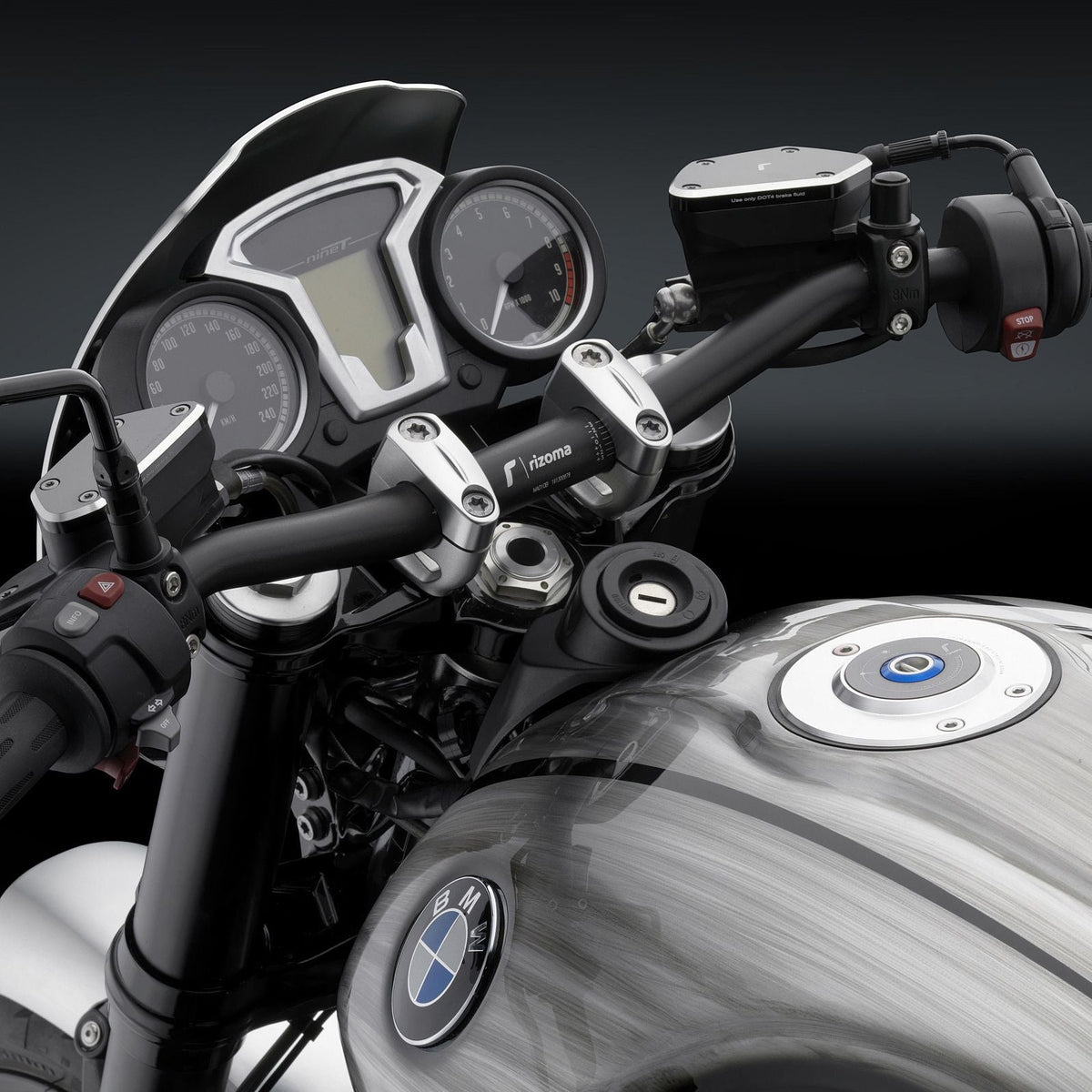 Rizoma Variable Section Handlebar (Ø 22-29 Mm/H 35 Mm) (MA011B) - High Road Motorsports - Handlebar - MA011B - Rizoma