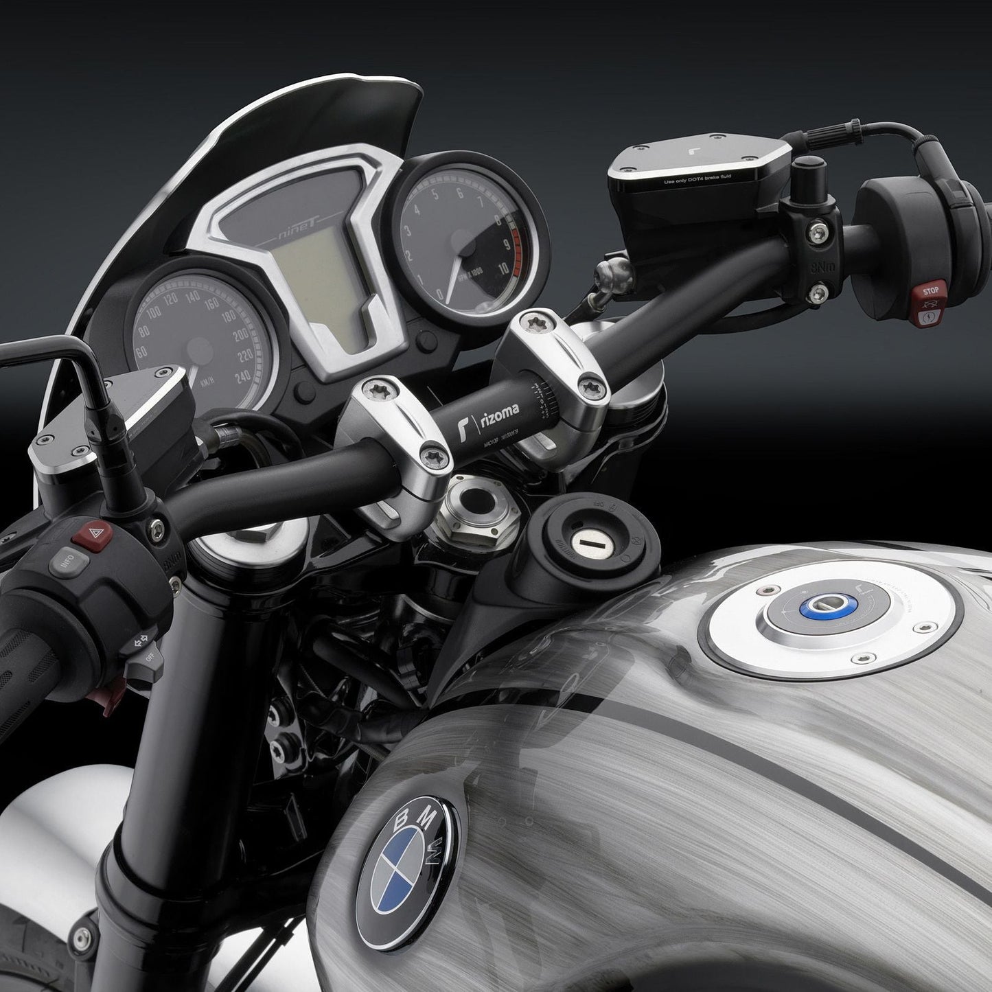 Rizoma Variable Section Handlebar (Ø 22-29 Mm/H 55 Mm) (MA009B) - High Road Motorsports - Handlebar - MA009B - Rizoma