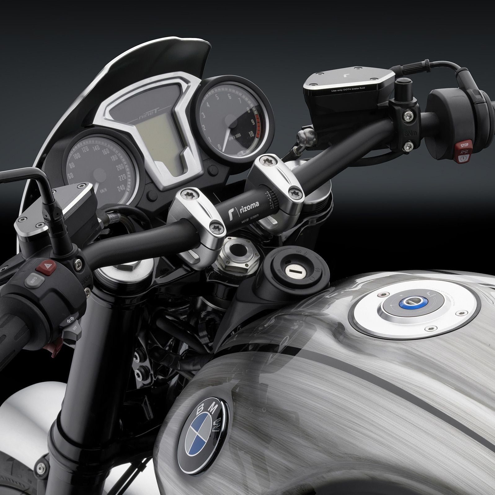 Rizoma Variable Section Handlebar (Ø 22-29 Mm/H 55 Mm) (MA009B) - High Road Motorsports - Handlebar - MA009B - Rizoma