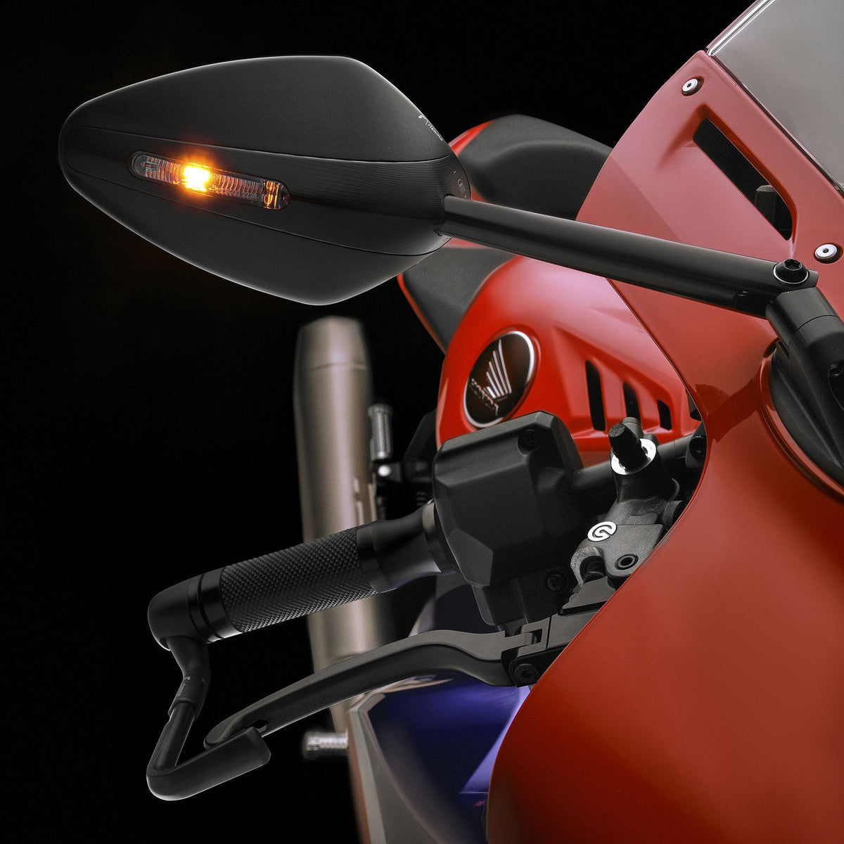 Rizoma Veloce L Sport Rearview Mirror (BS305B) - High Road Motorsports - Mirror - BS305B - Rizoma