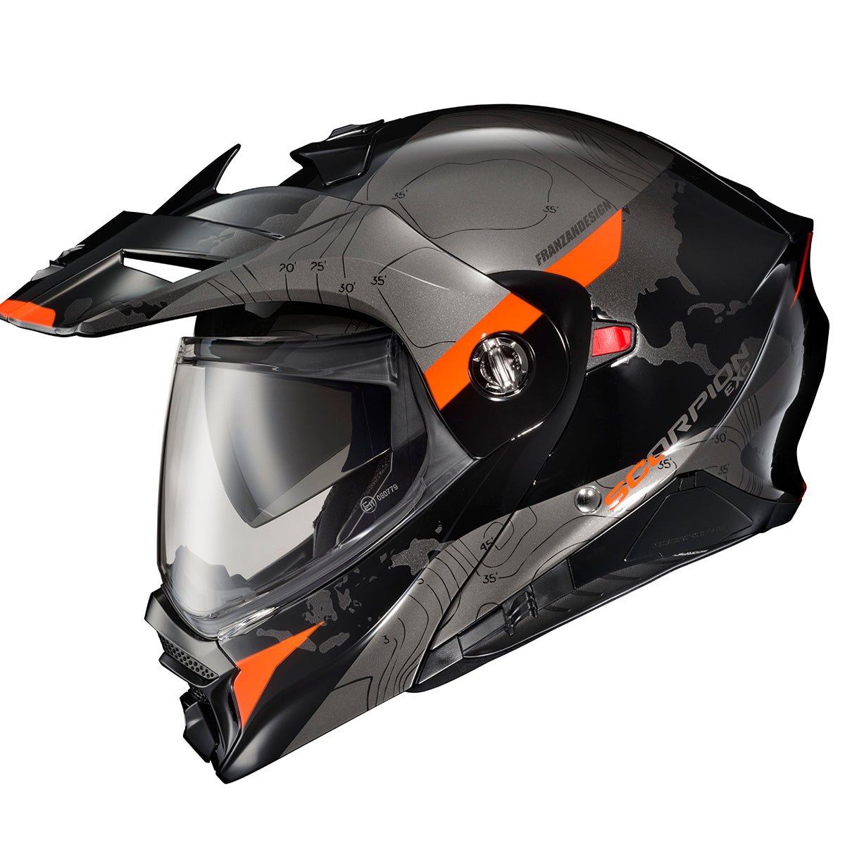 Scorpion EXO - AT960 Topographic Helmet - High Road Motorsports - Motorcycle Helmet - 6504102 - Scorpion EXO
