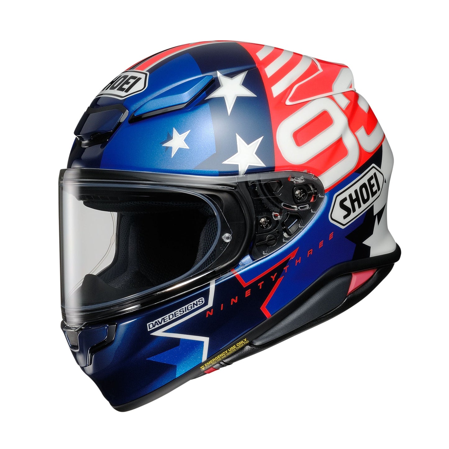 SHOEI RF - 1400 Helmet - Marquez American Spirit TC - 10 - High Road Motorsports - Motorcycle Helmet - 77-13601 - SHOEI